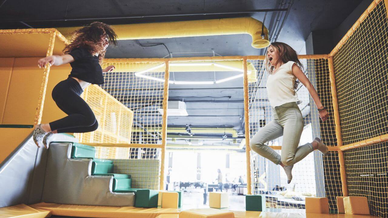Park trampolin importowany z Chin - opcja dla małego i dużego